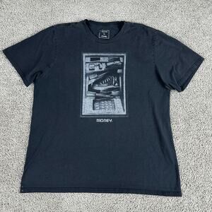 Converse Shirt Mens Extra Large Black White Money Chuck Taylor Casual